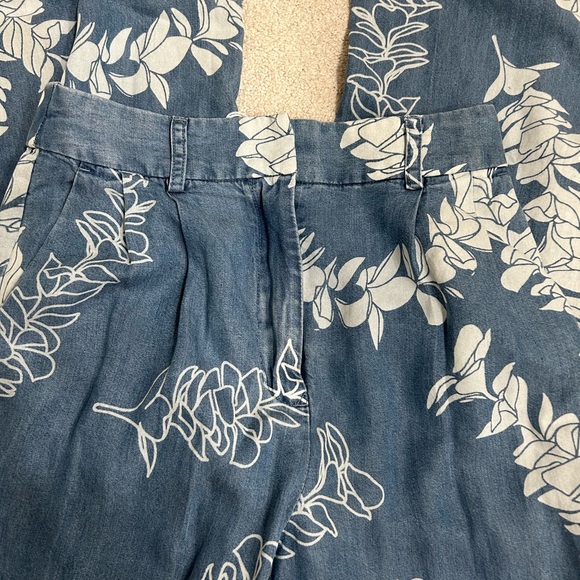 Fighting Eel Denim Pant Nola Dark Wash Plumeria Lei XS BRAND NEW - Picture 3 of 3